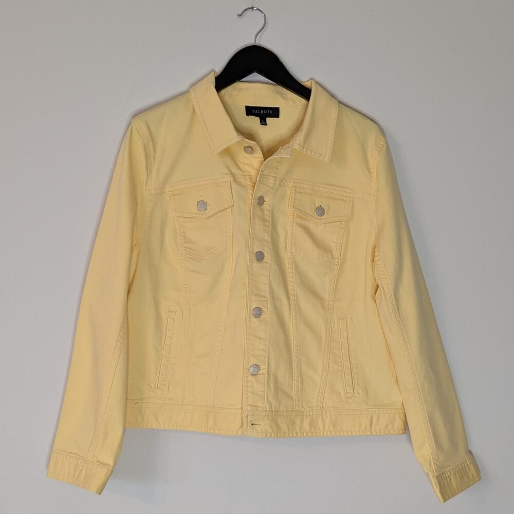 Talbots Yellow Denim Jean Jacket - Picture 2 of 6
